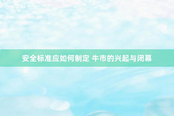 安全标准应如何制定 牛市的兴起与闭幕