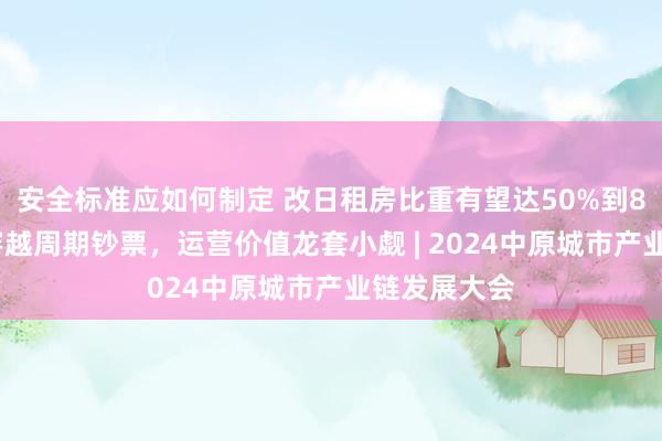 安全标准应如何制定 改日租房比重有望达50%到80%，或成穿越周期钞票，运营价值龙套小觑 | 2024中原城市产业链发展大会