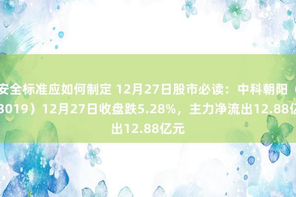 安全标准应如何制定 12月27日股市必读：中科朝阳（603019）12月27日收盘跌5.28%，主力净流出12.88亿元