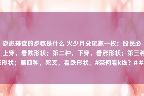 隐患排查的步骤是什么 火少月殳玩家一枚：股民必懂4大均线口诀！第一种，上穿，看跌形状；第二种，下穿，看涨形状；第三种，金叉，看涨形状；第四种，死叉，看跌形状。#奈何看k线？# #共享炒股乐无尽# #股市念念路共享# #...