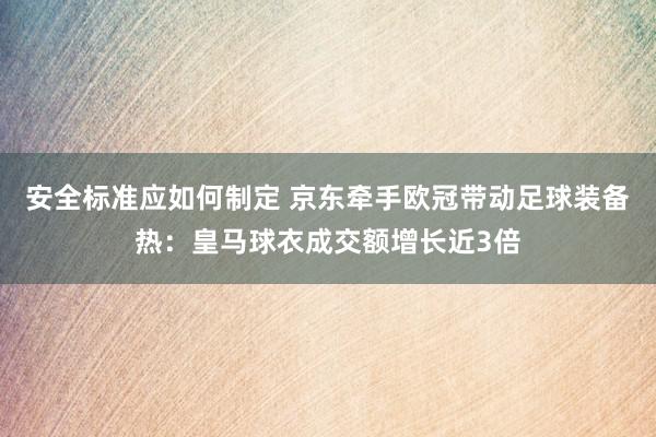 安全标准应如何制定 京东牵手欧冠带动足球装备热：皇马球衣成交额增长近3倍